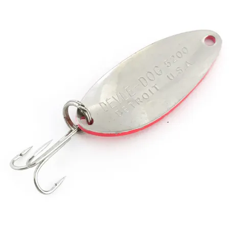 Eppinger Dardevle Devle Dog 5200 UV Cuillère, Rouge/Nickel, 7g, UV, #6773