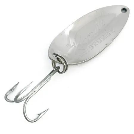 Luhr Jensen Krocodile Stubby Cuillère, Nickel / Bleu, 14g, USA, #6774