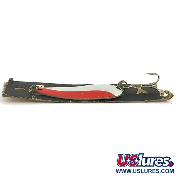 Nebco FlashBait 266 Cuillère, Rouge / Blanc / Nickel, 10g, Simple, #6801