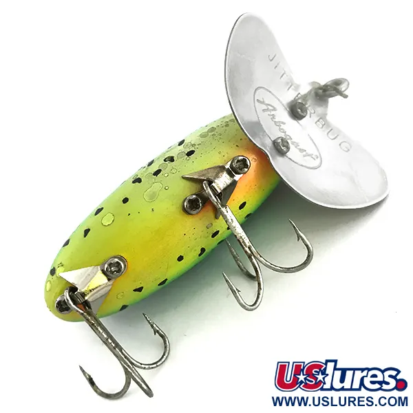 Fred Arbogast Jitterbug Leurre de Surface, Fire Tiger, 10g, #6808