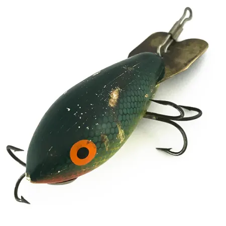 Bomber 400 series Poisson Nageur, Vert/Jaune, 12,5g, Leurre Bois, #6809