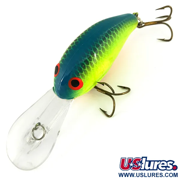 Bandit 300 Crankbait Profond, Chartreuse Blue Back, 10.5g, #6813