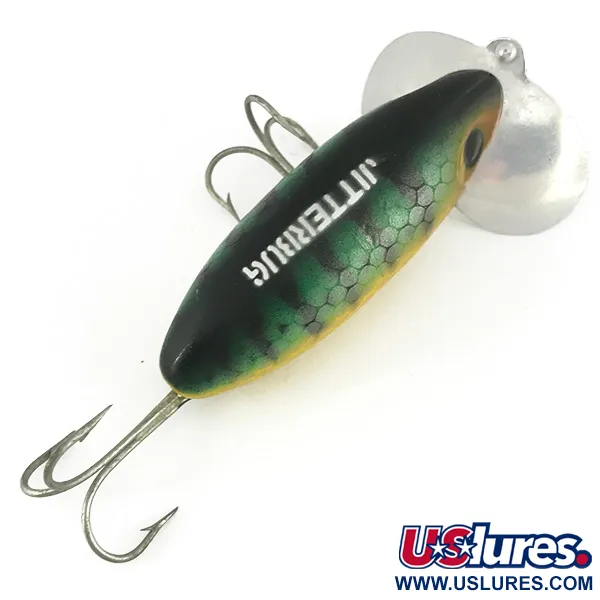 Fred Arbogast Jitterbug Leurre Surface, Perche, 14g, Bavette Métal, #6816