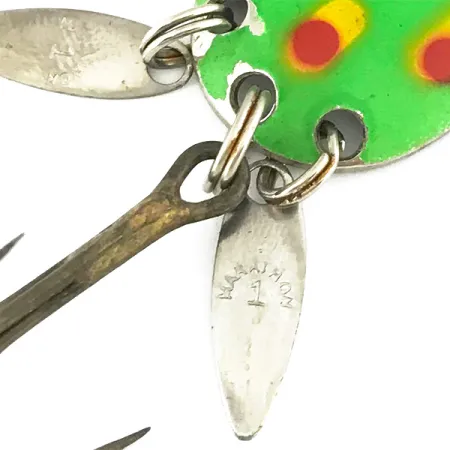 Marathon (with sonic blades) Cuillère, Vert, 6cm, Phosphorescent, #6821