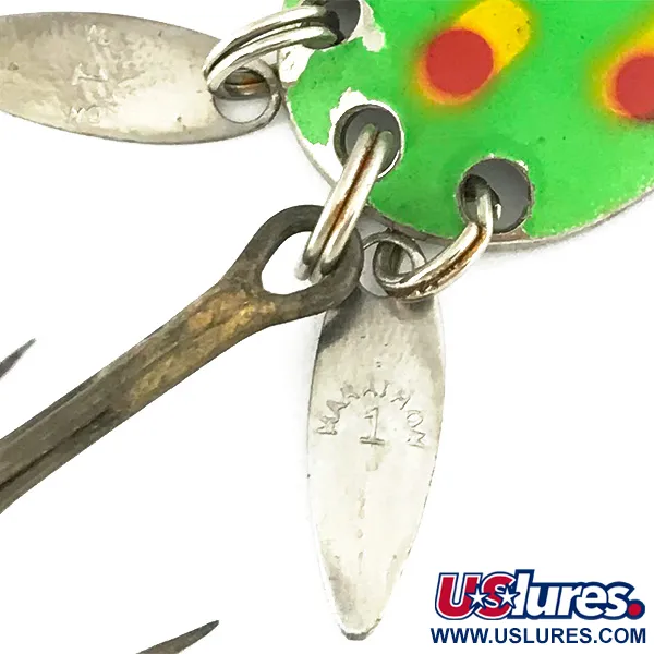 Marathon (with sonic blades) Cuillère, Vert, 6cm, Phosphorescent, #6821