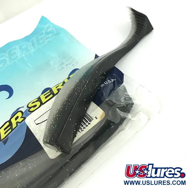 Yamamoto Saltwater series Leurre Souple, Black/Hologram Belly, #6830