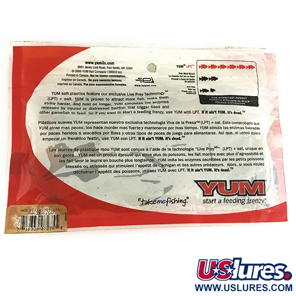 YUM Yum Chunk Leurres Souples, Crawdad, 9cm, Technologie LPT, #6835