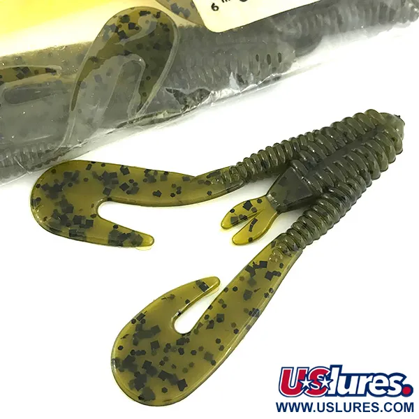 Netbait Kickin B Chunk Leurre souple, Green Pumpkin, 7.5cm, #6836