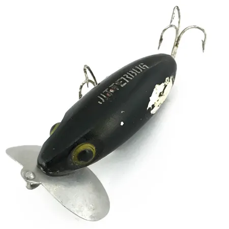 Fred Arbogast Jitterbug Leurre Surface, Noir, 14g, Bavette Métal, #6857