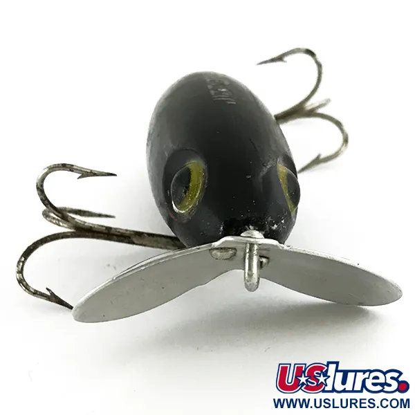 Fred Arbogast Jitterbug Leurre Surface, Noir, 14g, Bavette Métal, #6857