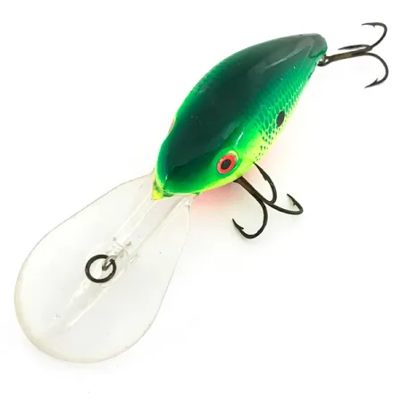 Mann's Depth Plus Ol' Homer Crankbait, Jaune / Vert, 8 cm, #6862