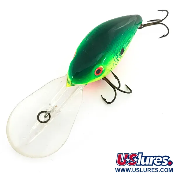 Mann's Depth Plus Ol' Homer Crankbait, Jaune / Vert, 8 cm, #6862