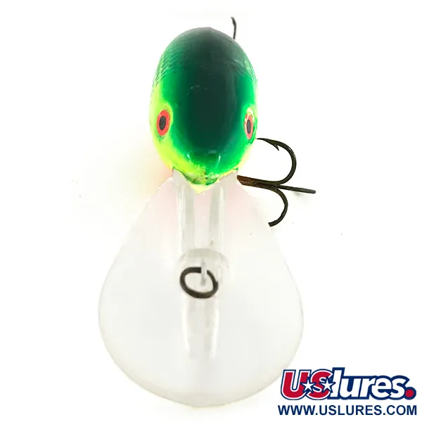 Mann's Depth Plus Ol' Homer Crankbait, Jaune / Vert, 8 cm, #6862