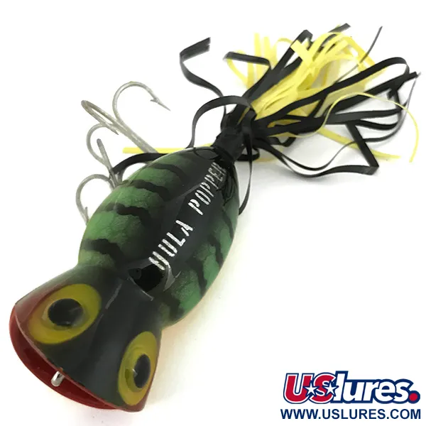 Fred Arbogast Hula Popper Popper, Perche, 14g, Jupe, #6863