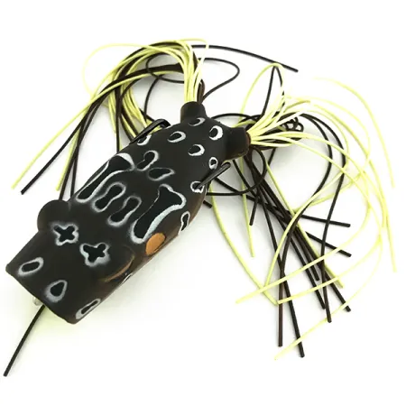 Terminator Popping Frog Leurre Surface, Marron, 14g, Anti-herbe, #6865