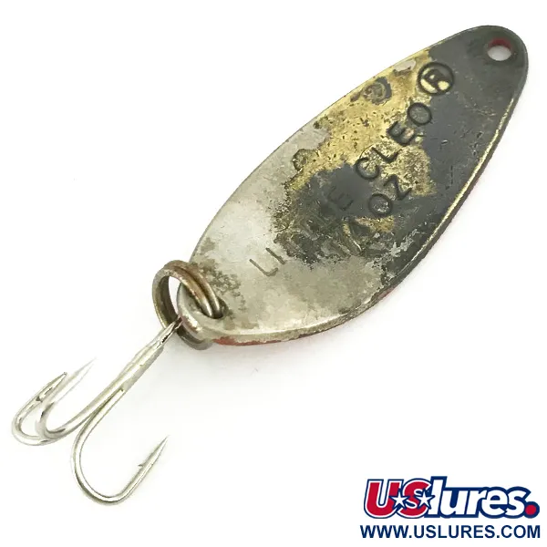 Acme Little Cleo Cuillère, Rouge/Blanc/Nickel, 7g, Vintage, #6873