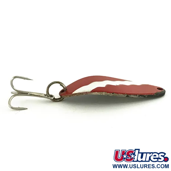 Acme Little Cleo Cuillère, Rouge/Blanc/Nickel, 7g, Vintage, #6873