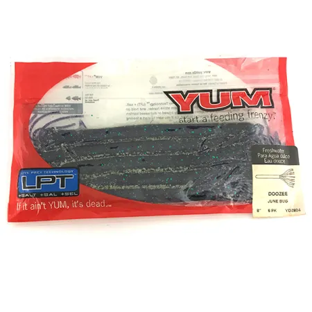 YUM DOOZE Leurre souple, June Bone, 20 cm, Skirted Tail, #6888