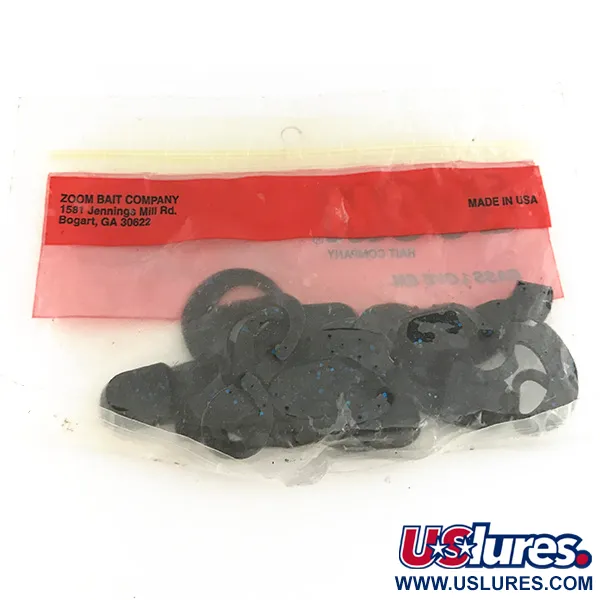 Zoom Swimmin' Chunk Leurres souples, Black / Blue, 7.5cm, Queue, #6891