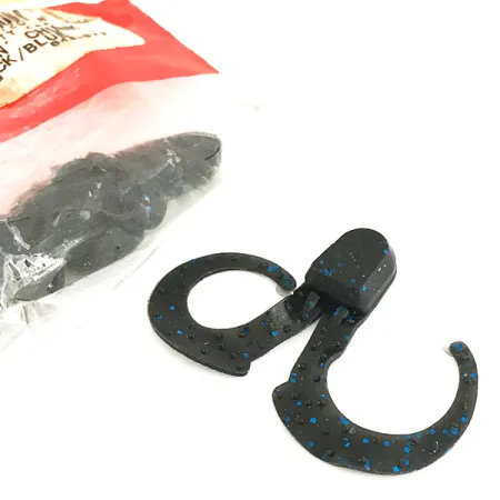 Zoom Swimmin' Chunk Leurres souples, Black / Blue, 7.5cm, Queue, #6891