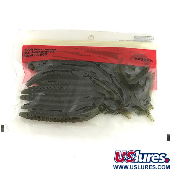 Zoom Super Salt Plus Leurre Souple, Green Pumpkin, 17cm, U-Tale, #6892