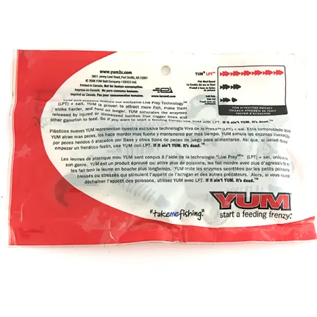 YUM soft bait 8pcs leurre souple, Green Pumpkin, 10cm, LPT, #6893