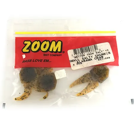 Zoom Small Salty Chunk Leurre Souple, Alabama Craw, 6,5cm, Trailer, #6894