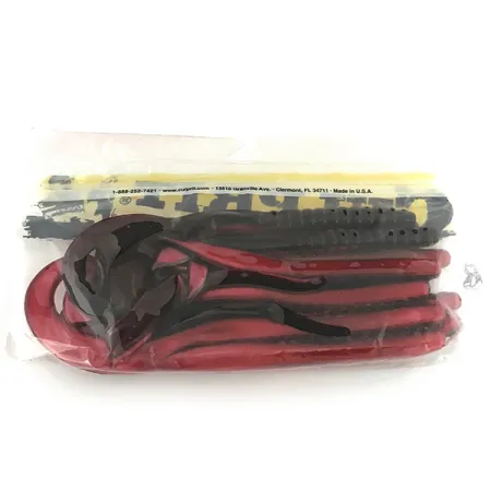 Culprit Original Worm leurre souple, Red Shad, 14cm, Ribbon Tail, #6897