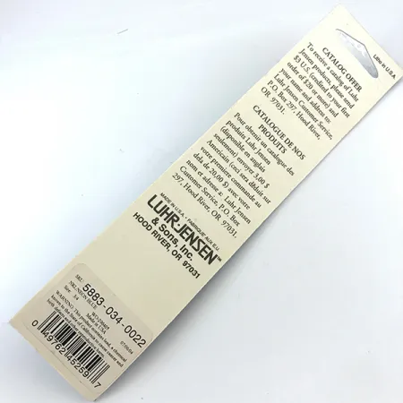 Luhr Jensen Deep Stinger UV Jig, Argent / Rouge, 21g, UV-réactif, #6927