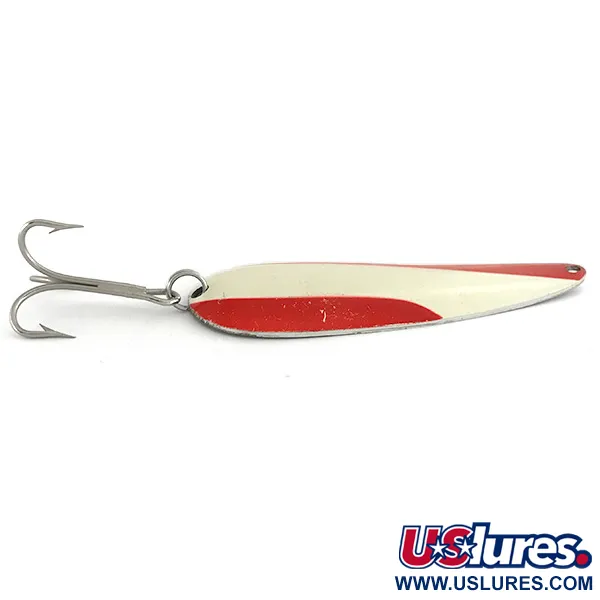 Nebco Aqua Spoon Cuillère, Rouge / Blanc / Nickel, 21g, USA, #6928