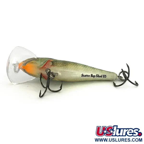 Rapala Scatter Rap Shad SCRS05 Poisson Nageur, Perche, 5g, Balsa, #6941