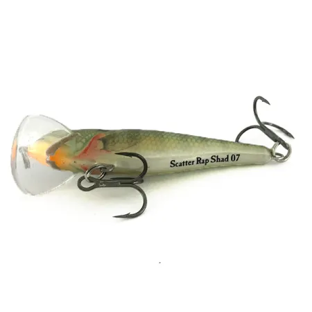 Rapala Scatter Rap Shad SCRS07 Leurre, Perche, 7g, Bavette Scatter, #6943