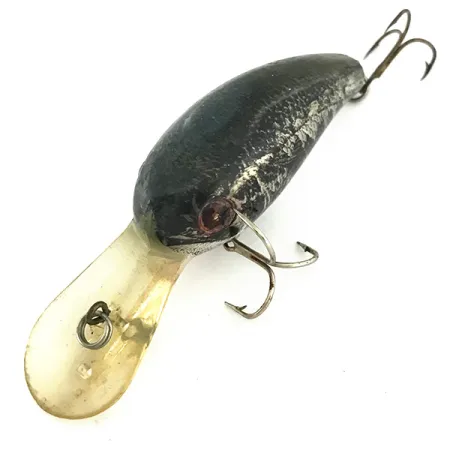 Cotton Cordell Big O Crankbait, Black/Silver/Gold, 10g, Flottant, #6944