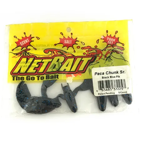 NetBait Chunk Sr Leurre Souple, Black Blue, 7,5cm, Jig Trailer, #6956
