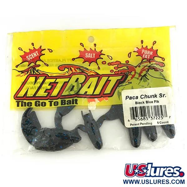 NetBait Chunk Sr Leurre Souple, Black Blue, 7,5cm, Jig Trailer, #6956