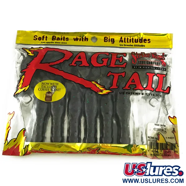 STRIKE KING Rage Tail soft bait 6 pcs