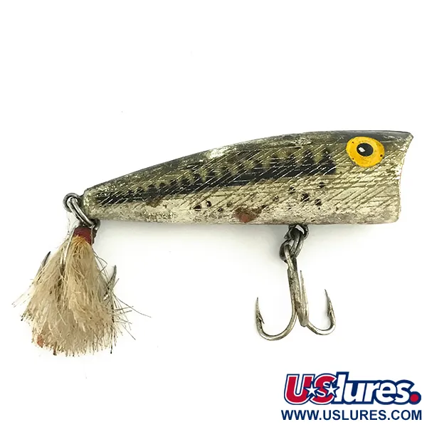 Rebel POP-R Popper, Noir Argenté, 7g, Triple Plumé, #6961