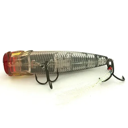 Yo-Zuri 3DB Popper, Anthracite/Clear, 10g, Finition 3D Prism, #6967