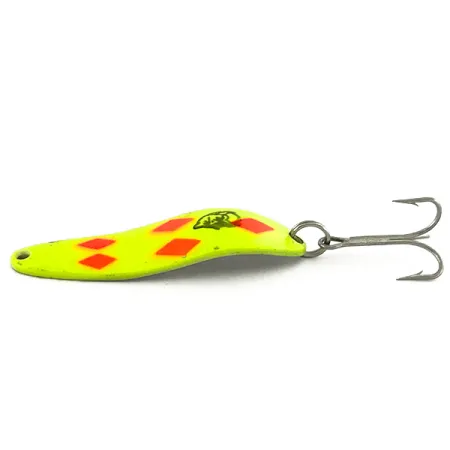 Dardevle Cop-E-Cat 7300 UV Cuillère, Jaune Fluo/Nickel, 10g, Glow, #6988