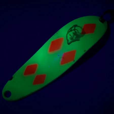 Dardevle Cop-E-Cat 7300 UV Cuillère, Jaune Fluo/Nickel, 10g, Glow, #6988