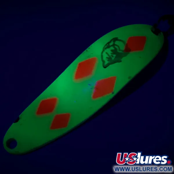 Dardevle Cop-E-Cat 7300 UV Cuillère, Jaune Fluo/Nickel, 10g, Glow, #6988