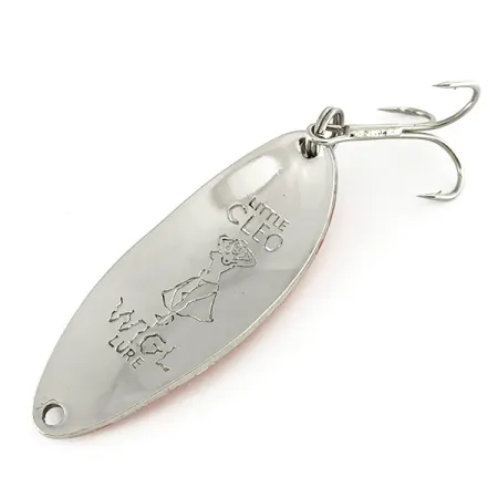 Acme Little Cleo (Hula Girl) Cuillère, Nickel / Orange, 14g, Gravure Hula, #6994