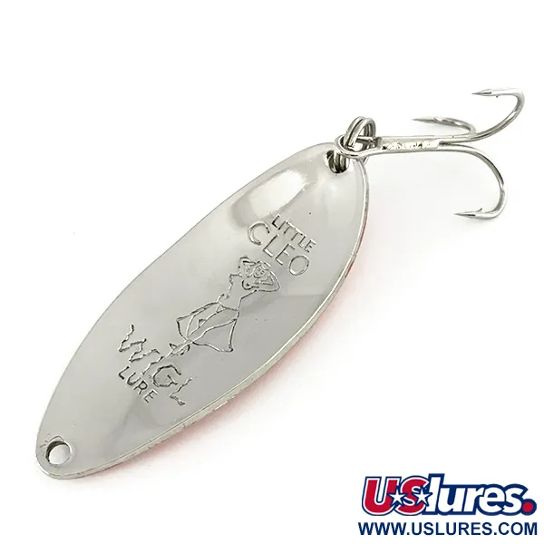 Acme Little Cleo (Hula Girl) Cuillère, Nickel / Orange, 14g, Gravure Hula, #6994