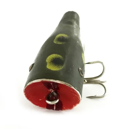 Creek Chub Plunker Popper de Surface, Frog, 5.5g, Vintage, #7011