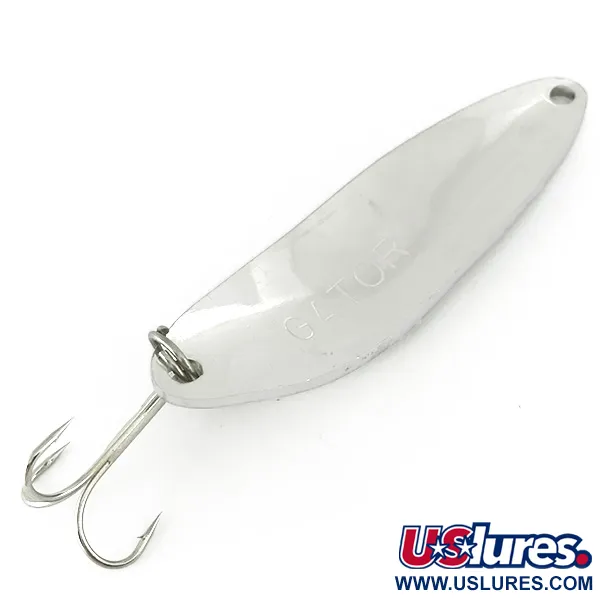 Gator Cuillère Ondulante, Nickel, 35g, Acier Inox, #7021