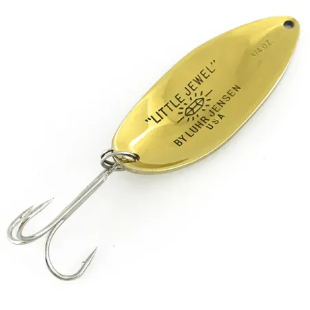 Luhr Jensen Little Jewel Cuiller, Or, 21g, Vintage USA, #7028