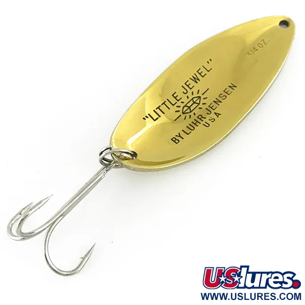 Luhr Jensen Little Jewel Cuiller, Or, 21g, Vintage USA, #7028