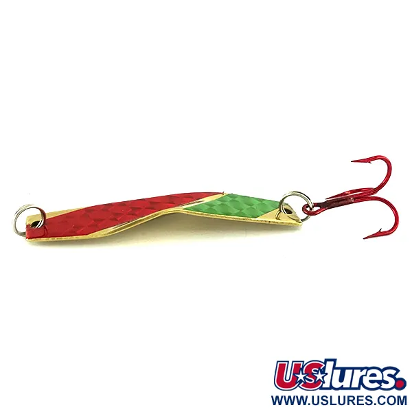 Z-RAY Lures Z-Ray Model 125 Cuillère, Or/Rouge/Vert, 11g, #7031