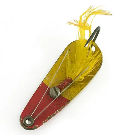 Weezel bait Rex Spoon Cuillère, Jaune / Rouge, 12.5g, Anti-herbe, #7070