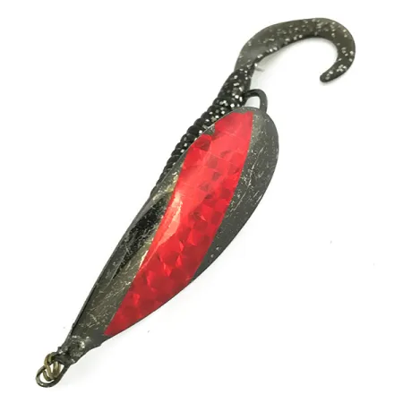 Weedless Johnson Silver Minnow Cuillère, Noir / Rouge, 14g, #7071